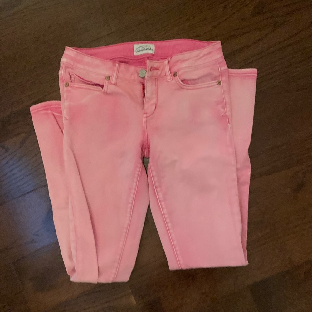 Aeropostale Pink Skinny Jeans